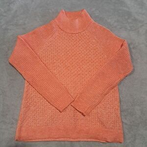 Talbots Sweater Orange‎ Creamsicle Women's Medium Long Sleeve